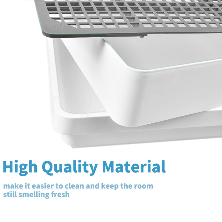 Rabbit Large Litter Box, Guinea Pig Training Pan Cage with Toilet Tray, Ideal for Rats, Ferret, Bunny Small and Medium Animals (Medium)