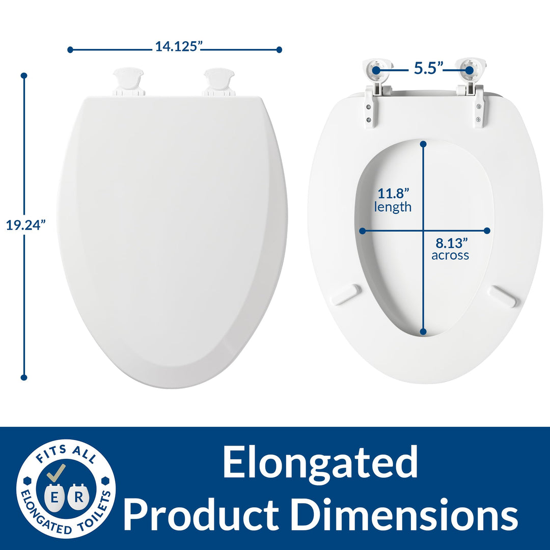 1500EC 063 1500EC063 Toilet Seat, 1 Pack Elongated, Venetian Pink