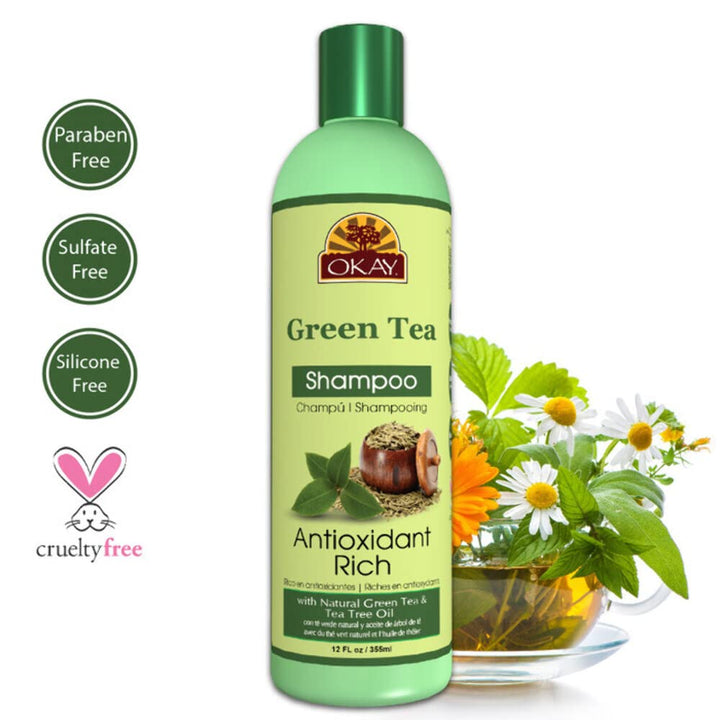Green Tea Nourishing Antioxidant Rich Shampoo, 12 Ounce