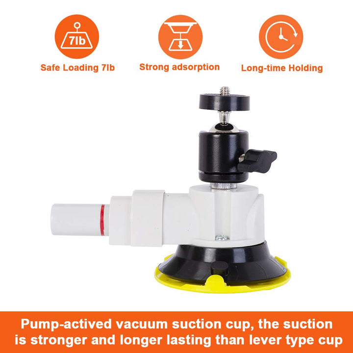 IMT 4.5 Suction Cup Camera Mount with 360 Ball Head, Ai