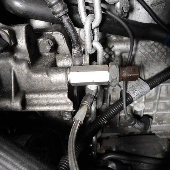 Stainless Steel 1/8 NPT Tee Oil Pressure Sensor Adapter, Fitting Pressure Switch Gauge Turbo Supply Feed line Connector for Most Cars SUVs Trucks