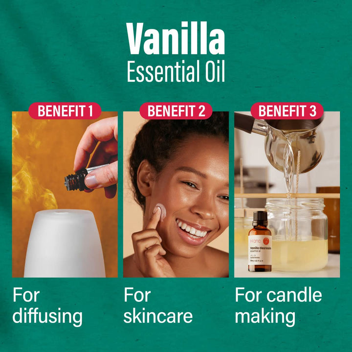 Vanilla Essential Oil - 100% Pure Therapeutic Grade for