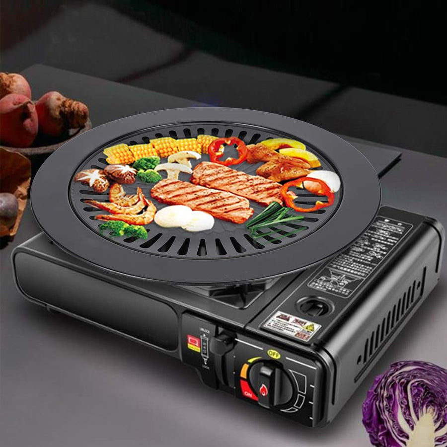 Eboxer Korean BBQ Grill Pan Non stick Barbecue Plate for Indoor Outdoor Grilling, Bakeware for Home Camping