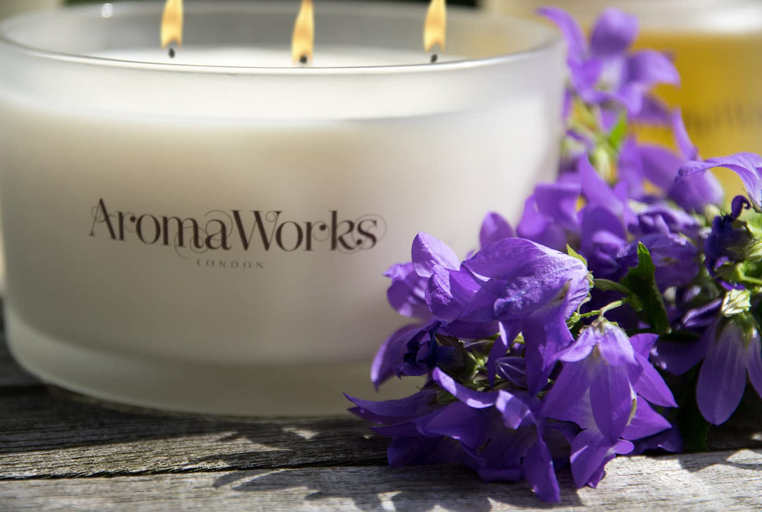 Aromaworks Soulful Candle - Lifts Mood and Invigorates Your Senses - Made with 100% Pure Essential Oils - Features an Exotic, Woody Aroma with Top Note of Frankincense - 3 Wick Large - 14.1 Oz Candle