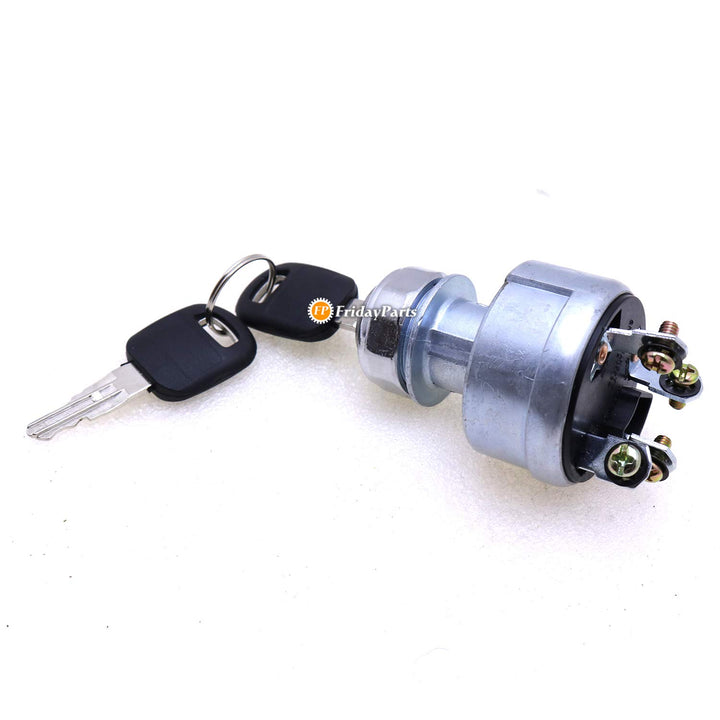 FridayParts Ignition Switch 4 Wire with 2 Keys 9G-7641 9G7641 for Caterpillar CAT Excavator 229 306 320 330 322 375