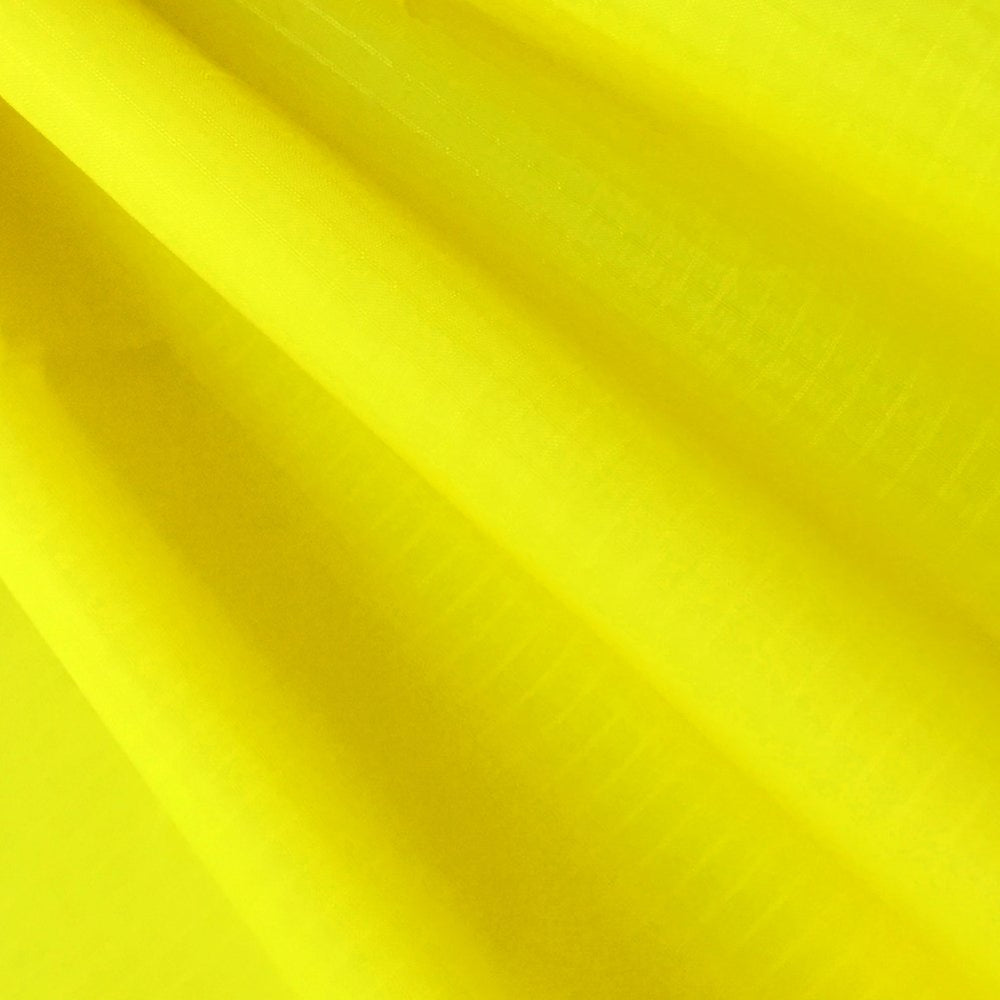 Yellow Ripstop Nylon Fabric 40 Denier, Pre-Cut Piece 3-Yard: 60x108, Water Repellent Windproof Dustproof Airtight PU Coating