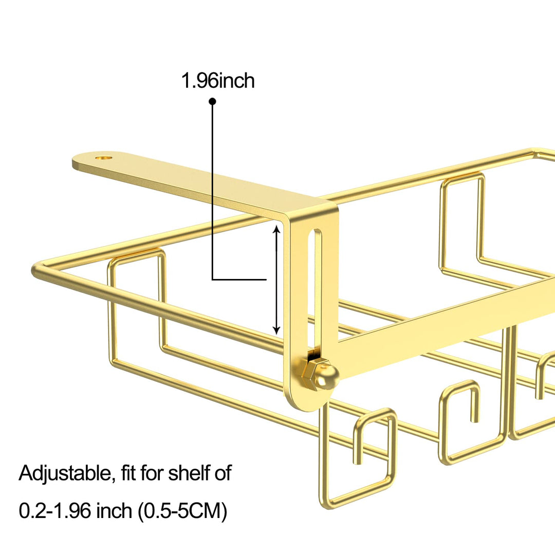 Under Cabinet Wine Glass Rack Gold, Wine Glass Holder Under Shelf, Wine Glass Racks Under Cabinet Wine Glass Hanger, Under Shelf Wine Glasses Holder Under Cabinet, Stemware Rack Under Cabinet
