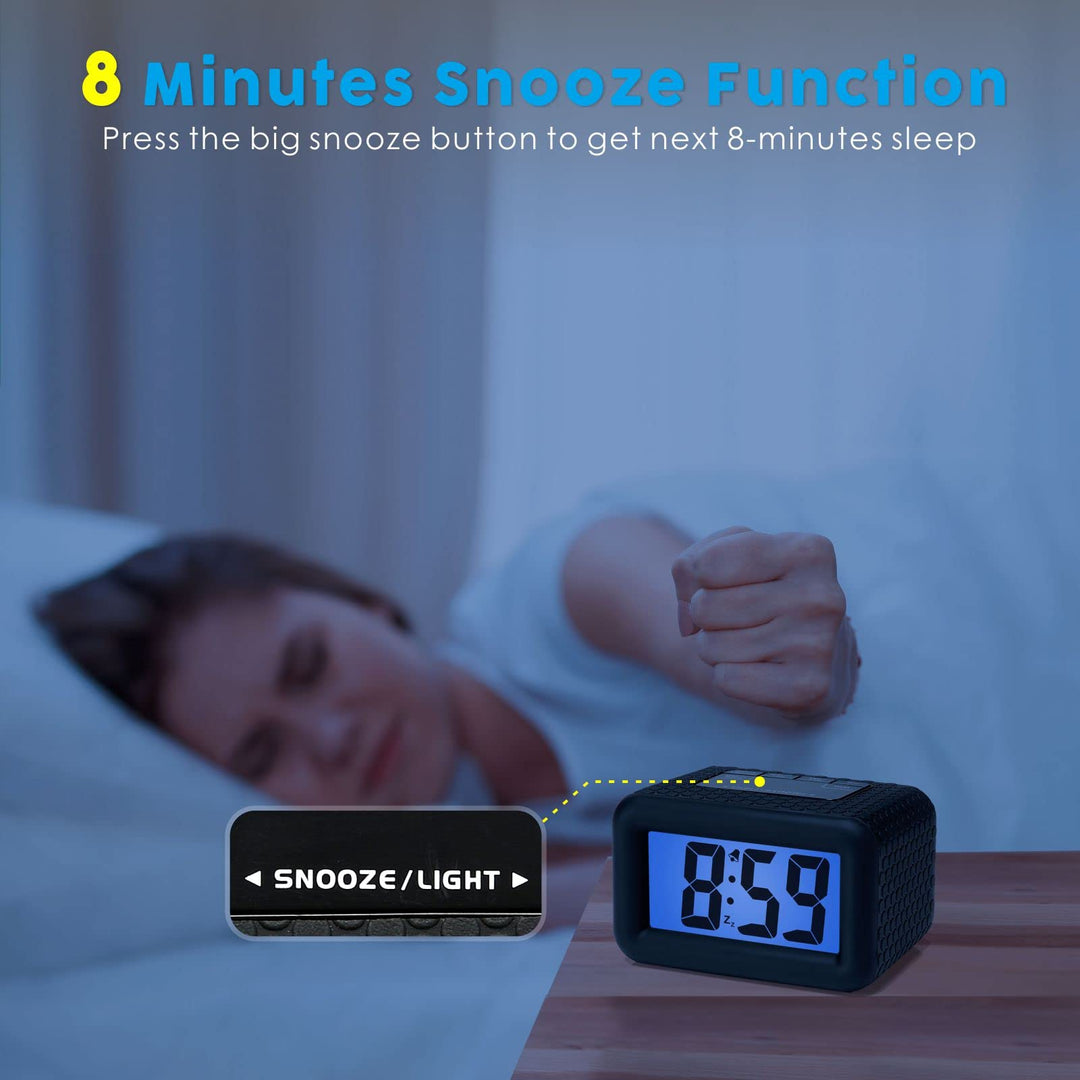 Plumeet Digital Alarm Clock Kids Alarm Clock with Snooz