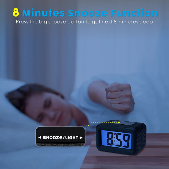 Plumeet Digital Alarm Clock Kids Alarm Clock with Snooz