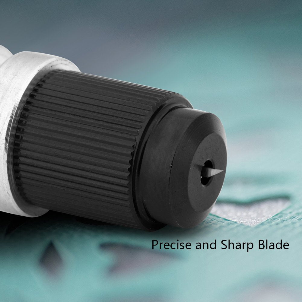 CB09 Blades for Silhouette Cameo 4/4 Plus/4 Pro/3/2/1/Portrait/Curio/with Graphtec Holder Housing 15PCS (30/45/60 Degree) Cutting Blades for Cameo Replacement Accessories Buddle