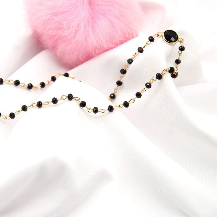 Boho Choker Beaded Choker Necklace Delicate Crystal Necklace Gold Filled Jewelry Simple Choker (Green)