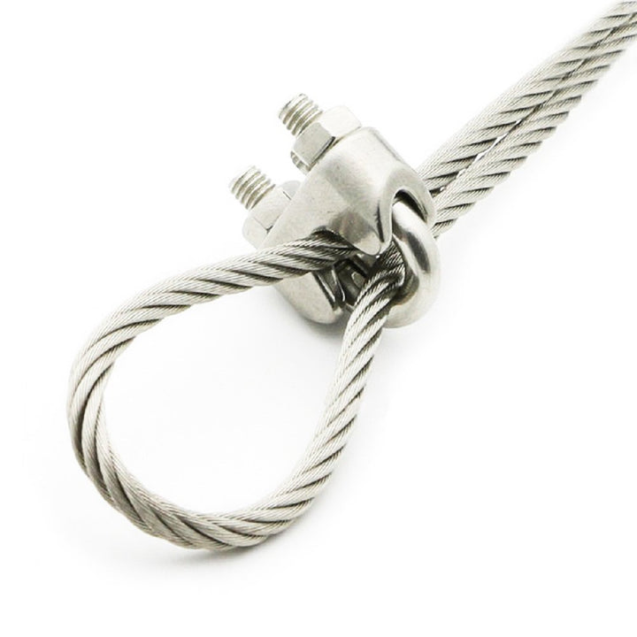 Luomorgo M2 1/16 Wire Rope Cable Clip Clamp 304 Stainle