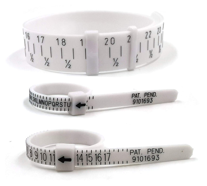Finger and Wrist Measuring Tool Set, Universal Ring and