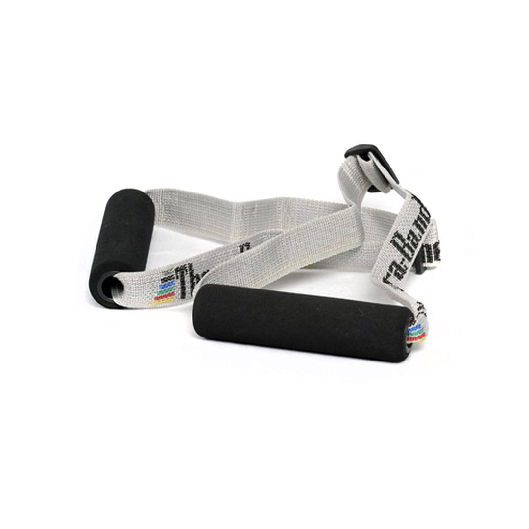 TheraBand Soft Handles Pair, Accessories for Elastic Resistance Bands &amp; Tubes, Exercise Equipment for Home Gym Workout, Overhead Strength Training, Stretching, Use with Over The Door Anchor