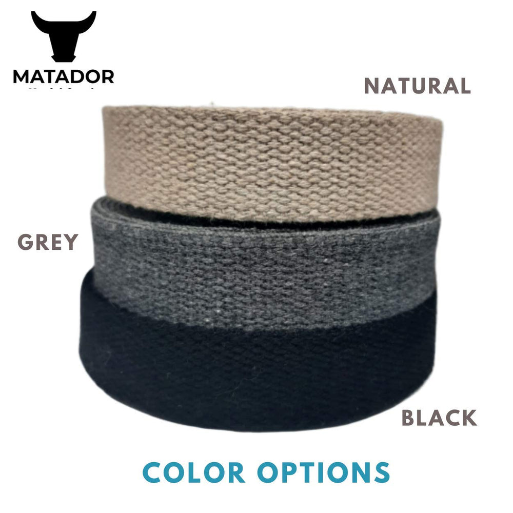 Heavy Cotton Webbing 1 Inch - Straps for Arts and Crafts - (Black, 10 Yards),