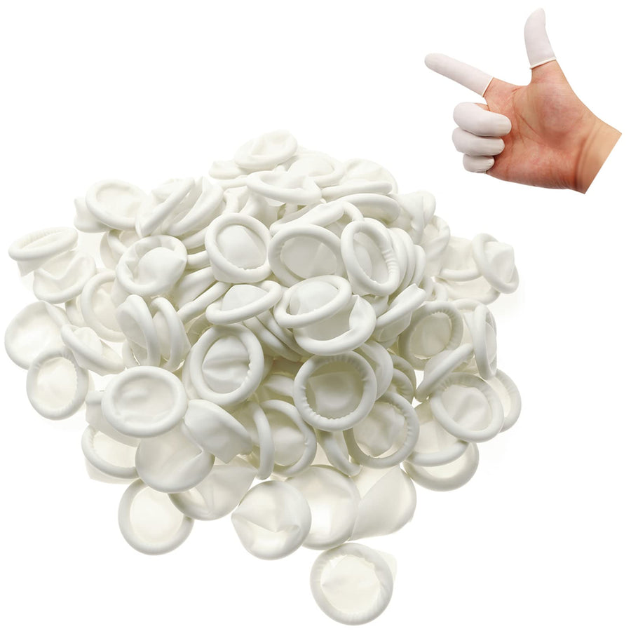 Lind Kitchen 150pcs Disposable Latex Finger Cots Protec