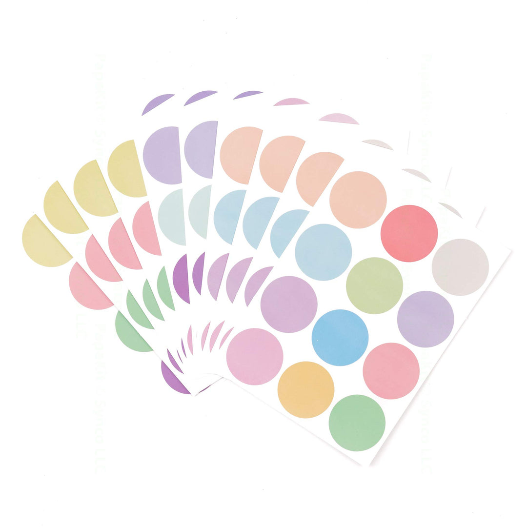Large Round Polka Dot Confetti Wall Decal Baby Nursery Child Kid Boy Girl Bedroom Home Decor | Creative Art Design Pattern | Safe Removable Adhesive (Pastel Rainbow, 2 Inches x 120 Pieces)