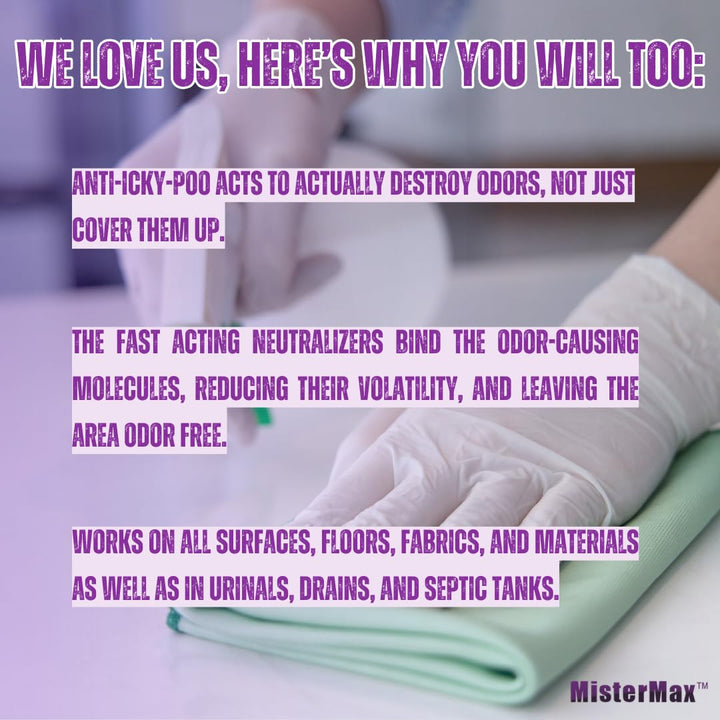 Unscented Anti Icky Poo Odor Remover, Gallon Size