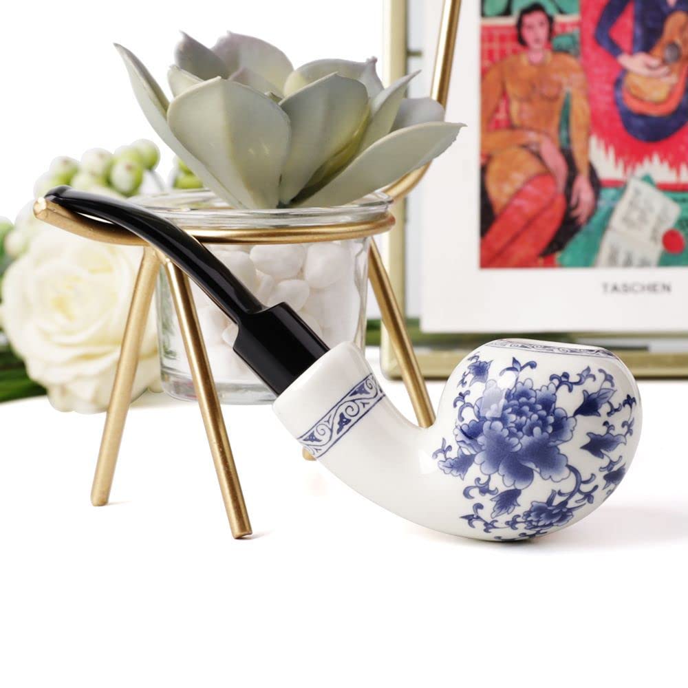 tobacco Pipe Tube with Bent Acrlyic Stem Mouthpiece with 9mm Filter AN0001