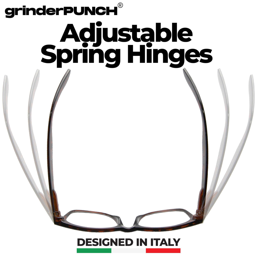 grinderPUNCH High Magnification Power Readers Reading Glasses 1.00-6.00