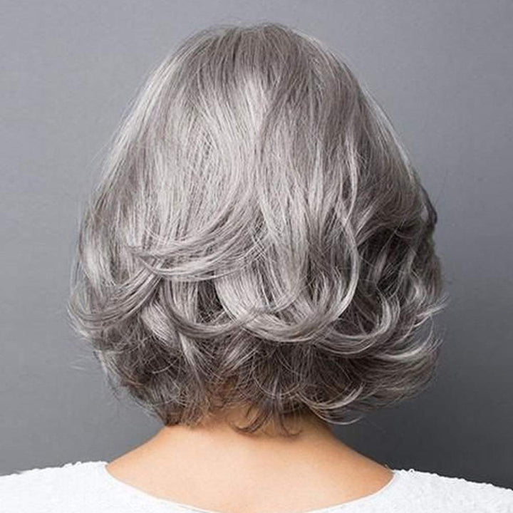 SOLUSTRE Short Curl Wave Hair Wig Fashion Haircut Wigs 