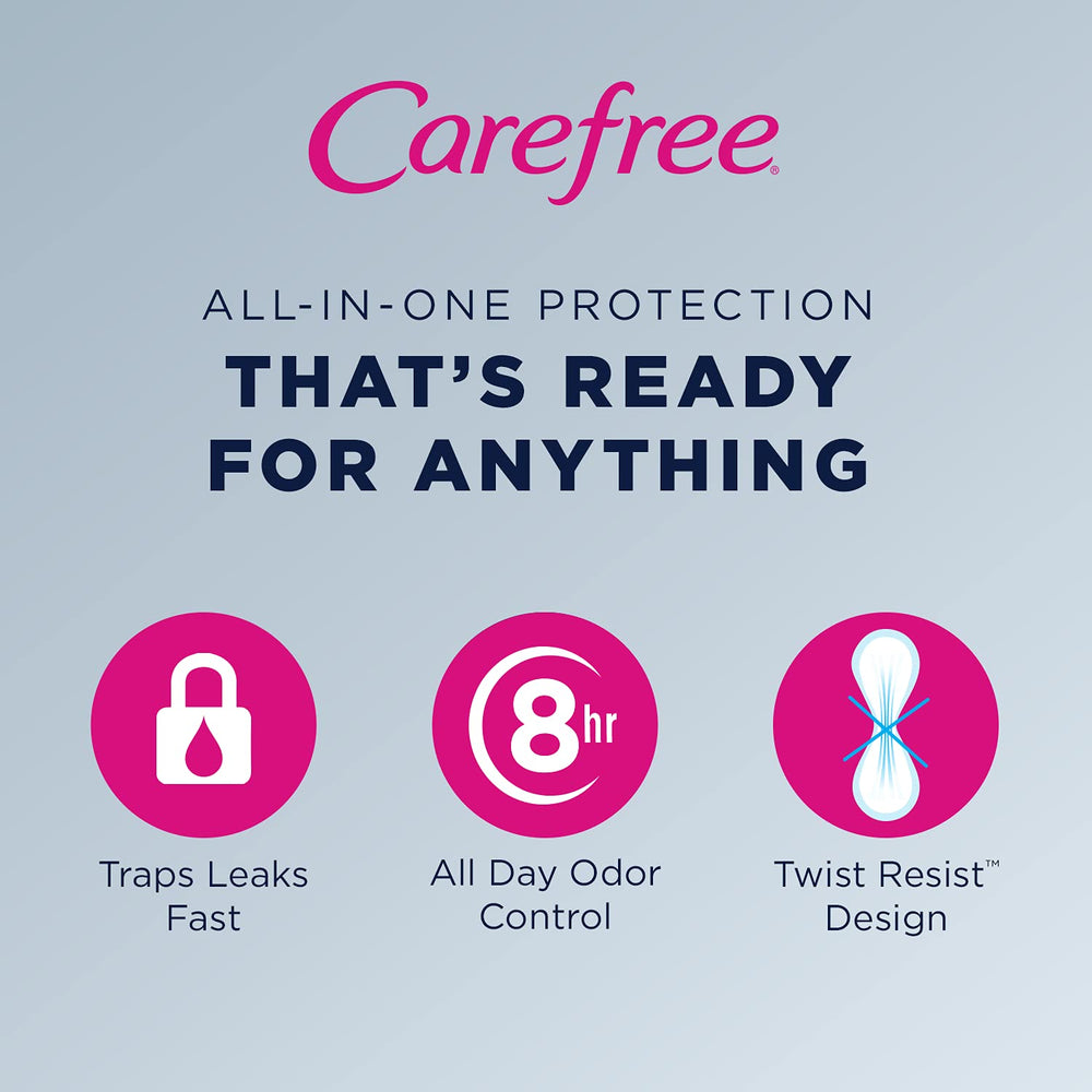 Carefree Acti-Fresh Ultra-Thin Panty Liners, Regular To