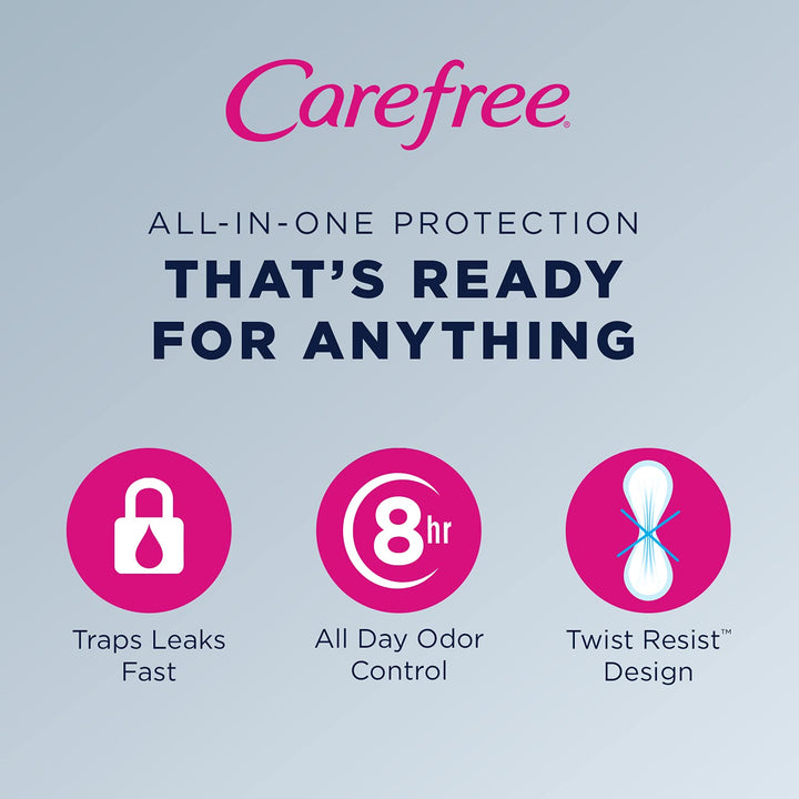 Carefree Acti-Fresh Ultra-Thin Panty Liners, Regular To