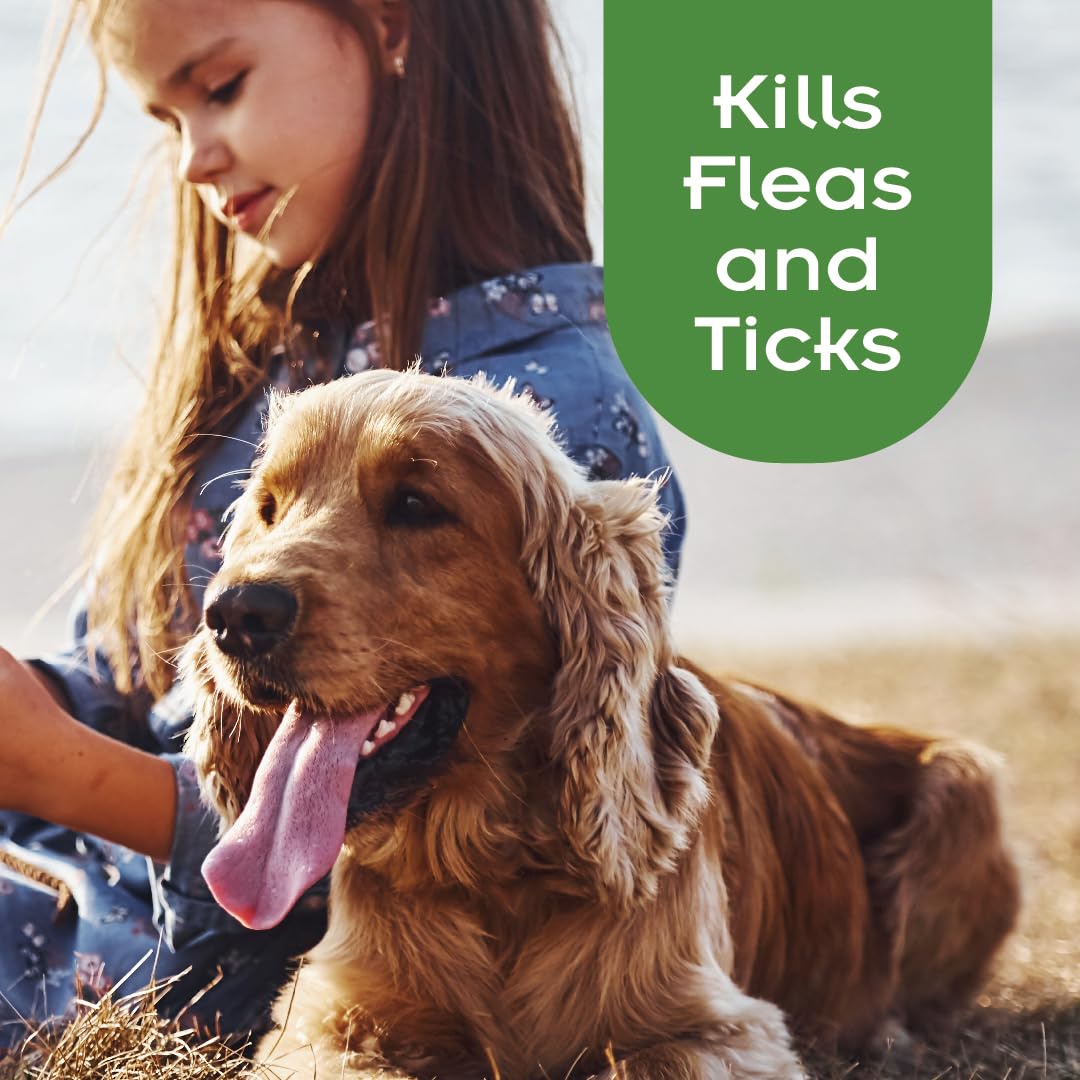SENTRY Oatmeal Flea and Tick Shampoo for Dogs, Rid Your Dog of Fleas, Ticks, and Other Pests, Hawaiian Ginger Scent, 18 oz