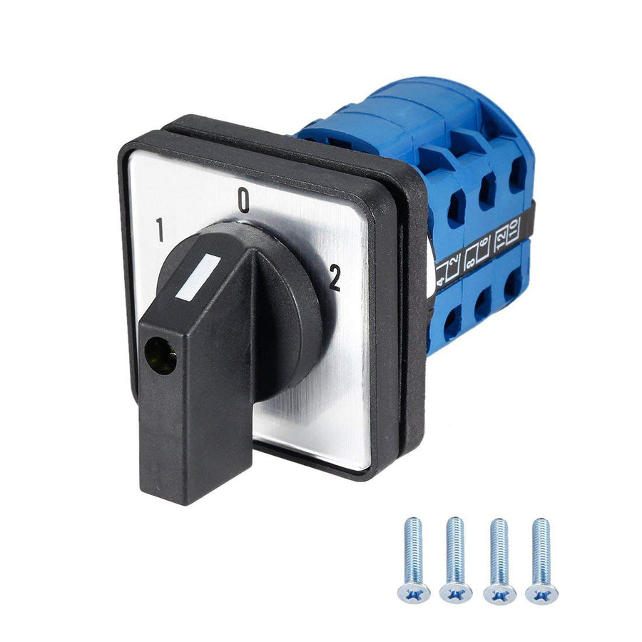 Changeover Switch LW28-20 3 Positions 12 Terminals Universal Rotary Cam Selector Latching Switches 550V 20A