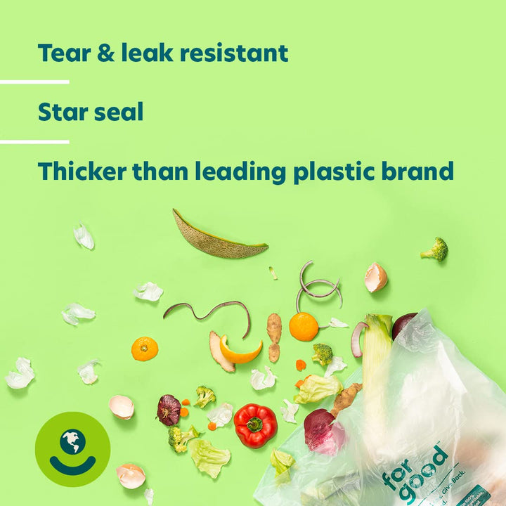 for: good Compostable 3 Gallon Food Scrap Bags – Biodeg