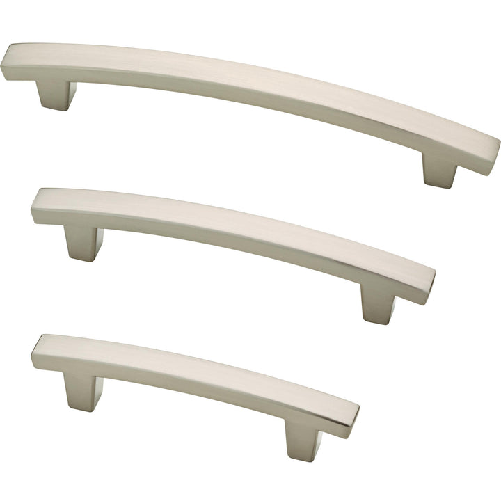 P29519K-SN-B Pierce Kitchen or Furniture Cabinet Hardware Drawer Handle Pull, 3 (76mm), Satin Nickel, 10 Count