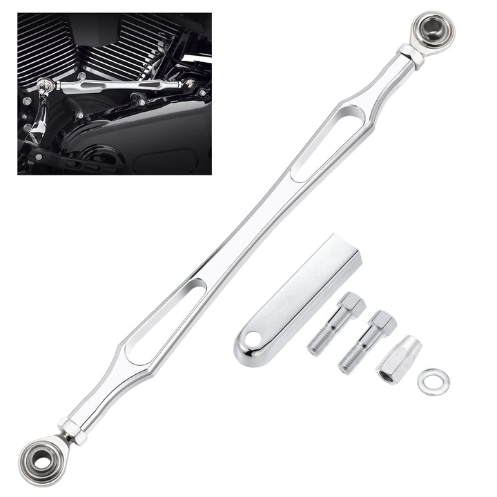 Chrome Gear Shift Linkage Compatible for Harley Davidson Softail Dyna Touring Road King Electra Street Glide Tri Glide 1986-later