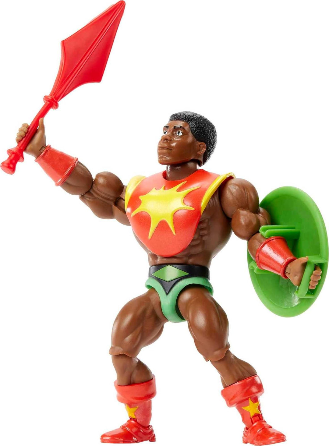 Mattel Origins Action Figure &amp; Accessories Set, Sun-Man Collectible Toy with 16 Posable Joints, 5.5-inch