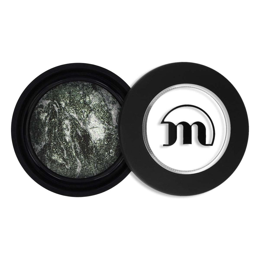 Eyeshadow Moondust - Baked Eyeshadow with Black, Pastel Undertone, With Added Glitter - For Wet or Dry Application - Green Galaxy - 0.06 oz PH0717/GG