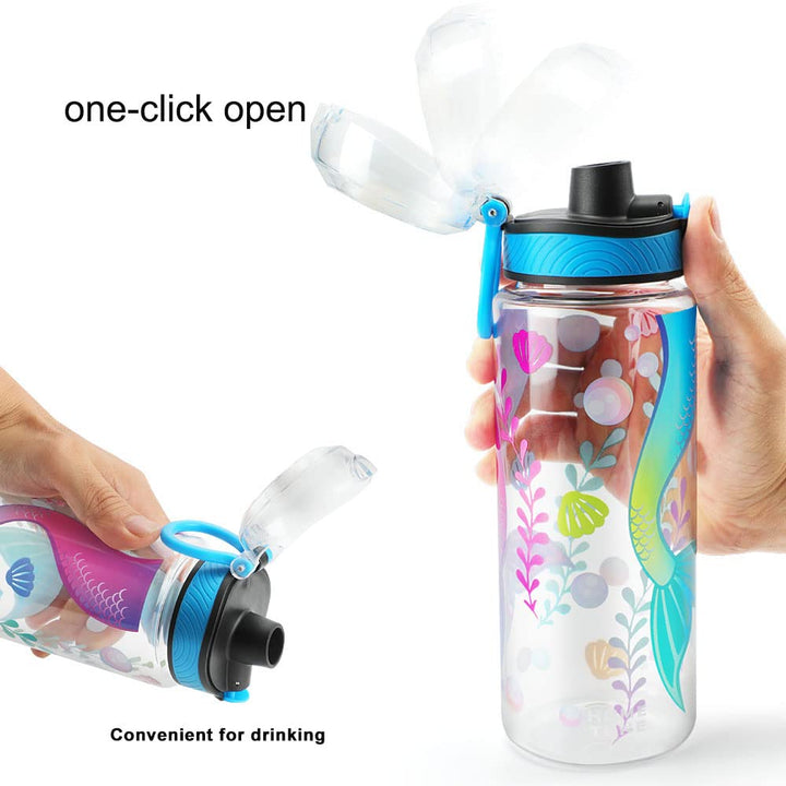 Cute Water Bottle for School Kids Girls, BPA FREE Trita