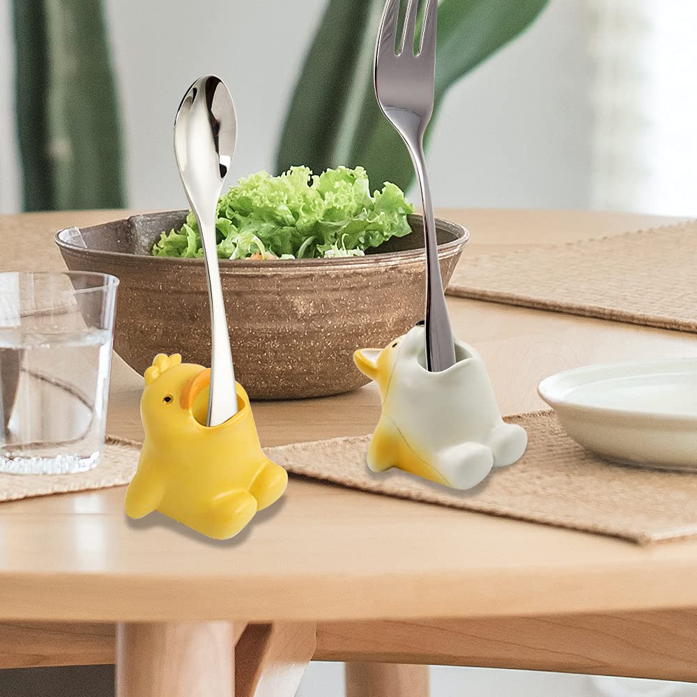 Cute Cartoon Toothbrush Holder for Kids, Fun Resin Pen Pencil Holder, Mini Animal Single Tooth Brush Stand, Creative Bathroom Organizer Storage for Vanity Countertop, Office (Dog)