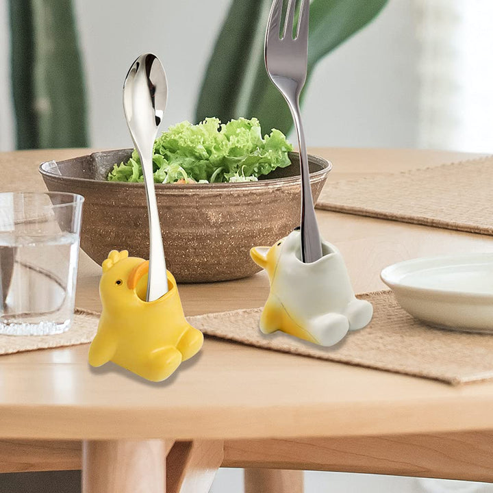 Cute Cartoon Toothbrush Holder for Kids, Fun Resin Pen Pencil Holder, Mini Animal Single Tooth Brush Stand, Creative Bathroom Organizer Storage for Vanity Countertop, Office (Dog)
