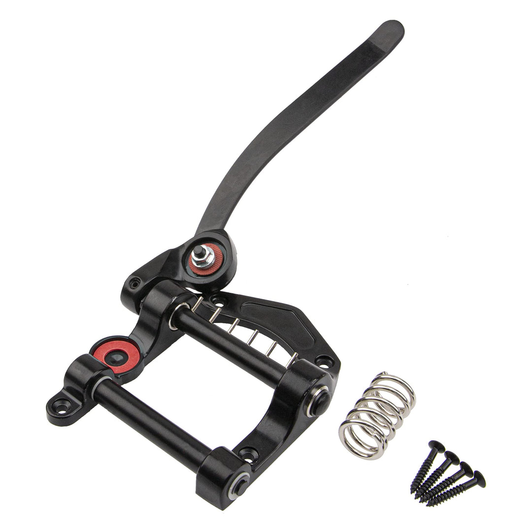 1Pcs Yootones Guitar Tremolo Unit Vibrato Bridge Tremolo Tool Accessories Flat Compatible with Les Paul LP SG Tele Electric Guitar (Black)