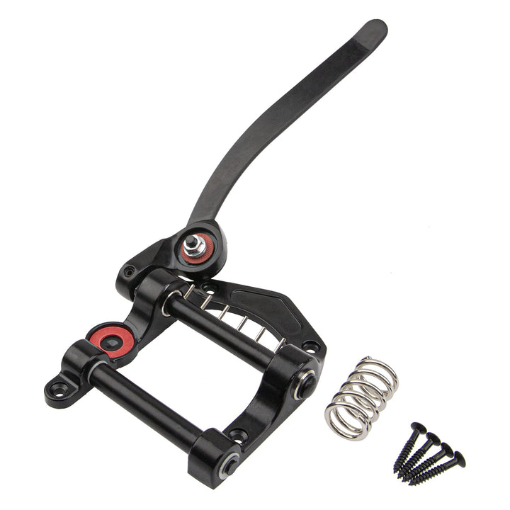 1Pcs Yootones Guitar Tremolo Unit Vibrato Bridge Tremolo Tool Accessories Flat Compatible with Les Paul LP SG Tele Electric Guitar (Black)