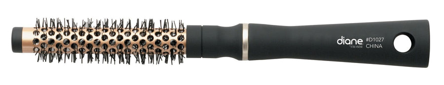 Gold Thermal Round Metal Brush