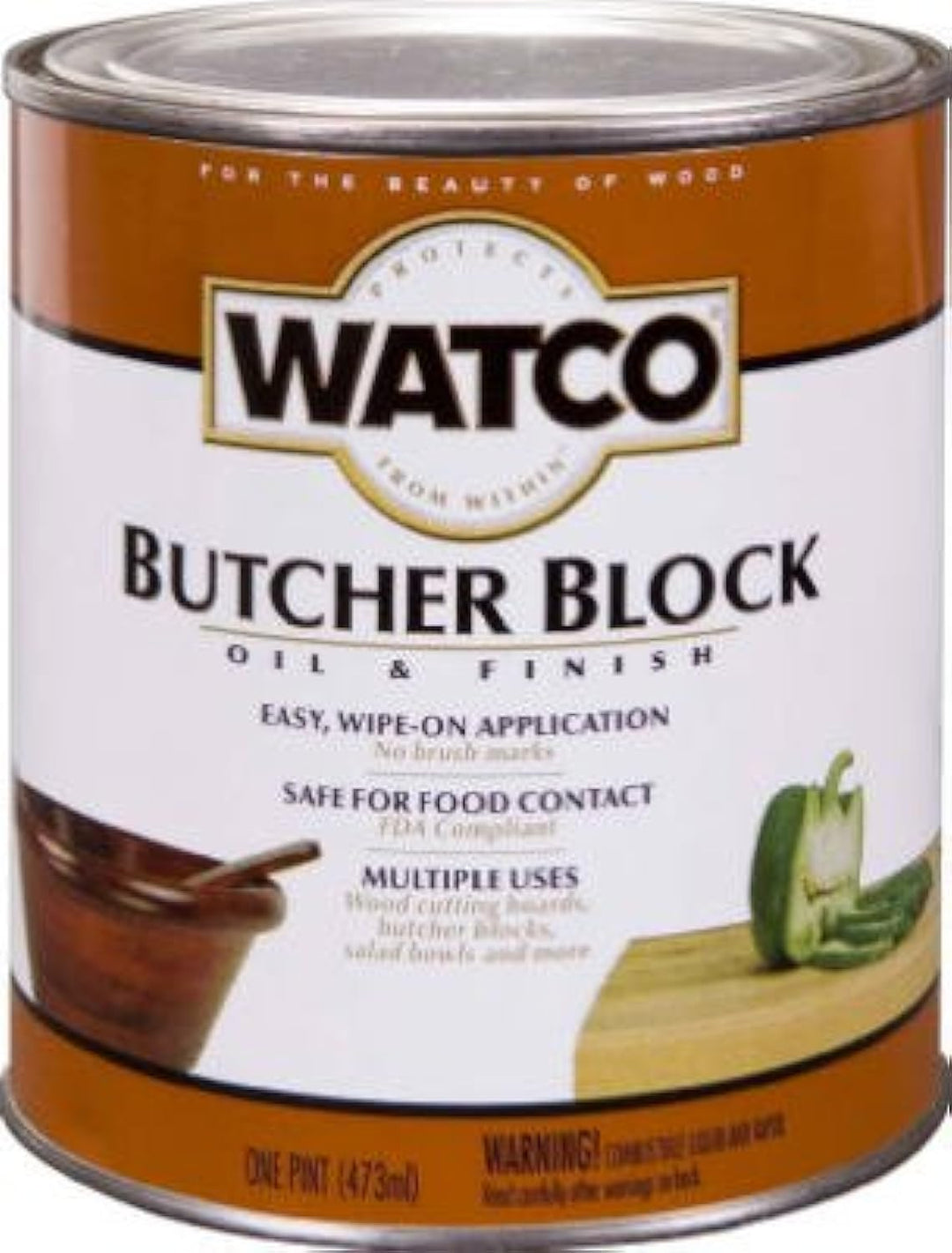 Watco 241758 Butcher Block Oil &amp; Finish, 16 oz,