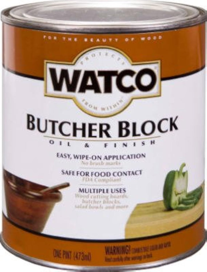 Watco 241758 Butcher Block Oil &amp; Finish, 16 oz,