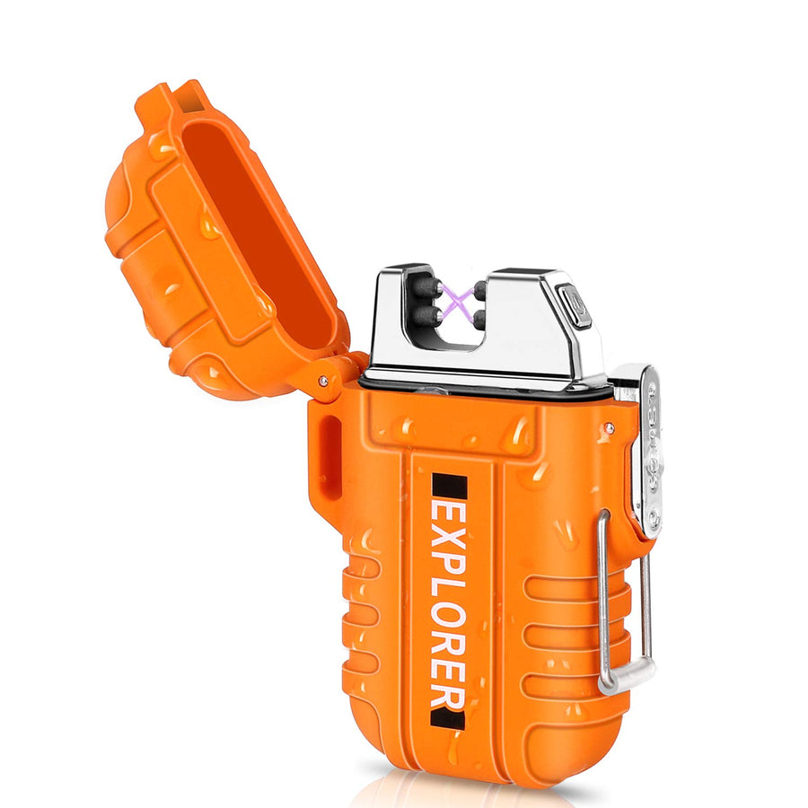 Green Vivid Waterproof Flameless Electric Lighter-Dual 