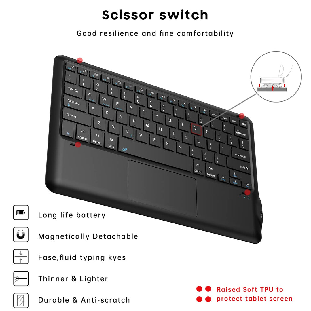 DOMEUN Keyboard Case for Samsung Galaxy Tab S7 FE 12.4 