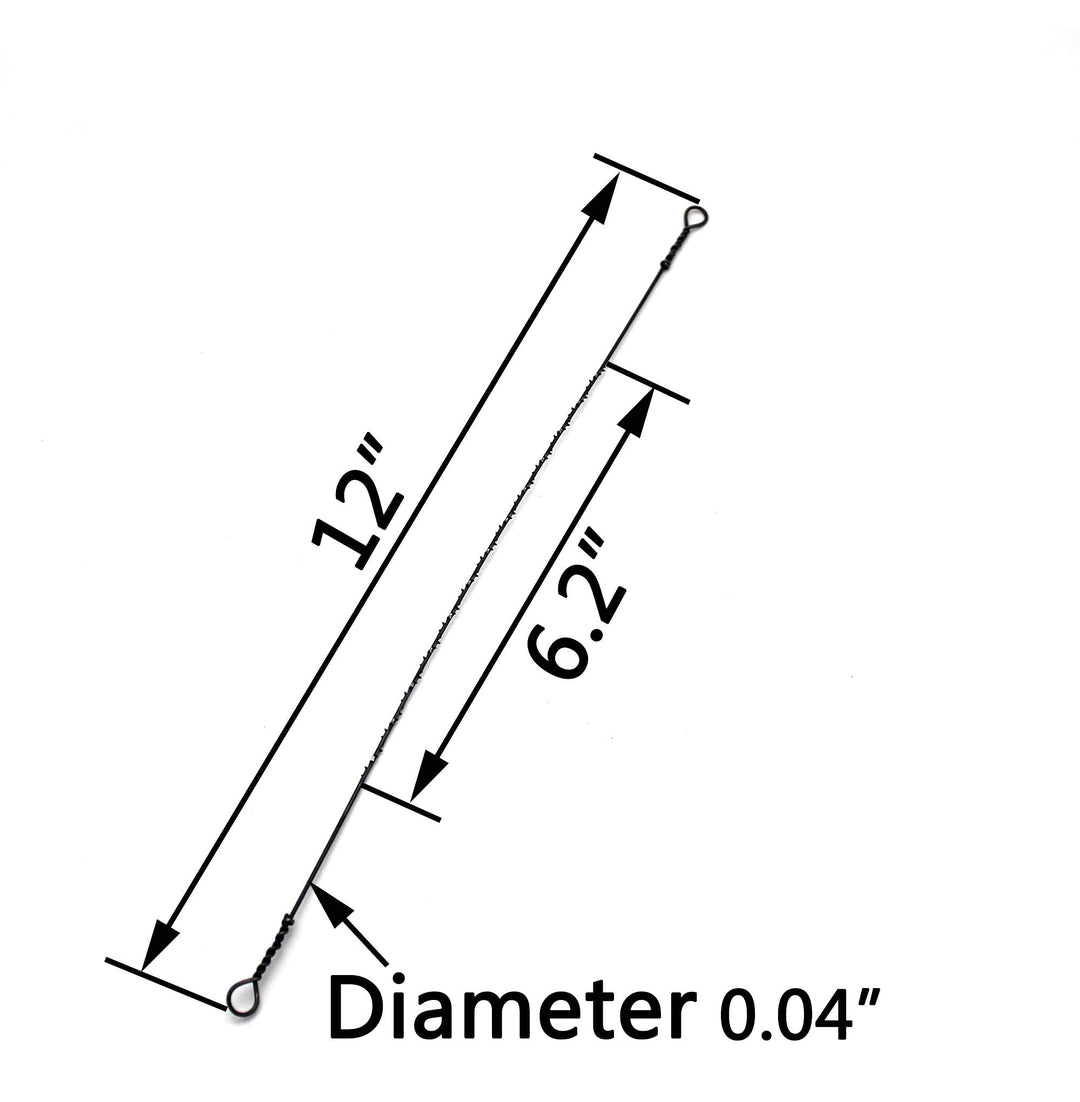 20 Pcs 12 Spiral Teeth High Carbon Steel Wire Hand Hacksaw Blades, Suitable for Cutting Wood and Plastic Special Shapes, Steel Wire Diameter 0.04