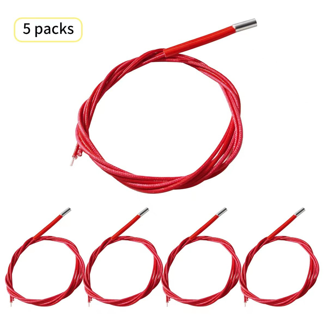 5 Pieces for 3D Printer 24V 40W Cartridge Heater 620 Ceramic Hot End for Models CR-10S Pro, Ender-3 Pro, Ender 3, Ender 3X, Prusa Mendel, Ender 3 V2, Anet E10... Creality Thermistors Temp Resistor