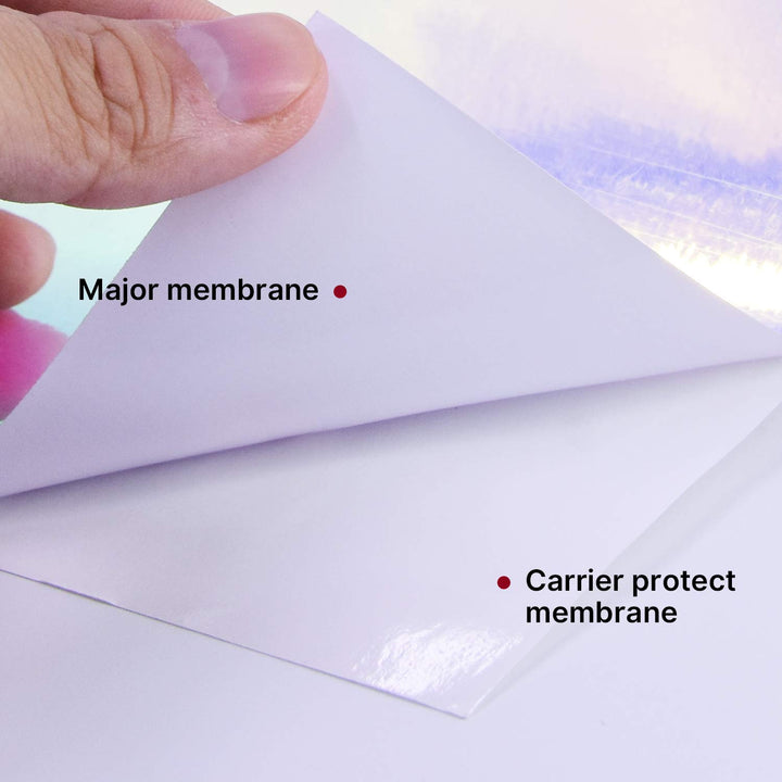 Holographic Opal Vinyl roll 12 x 5ft,Permanent Vinyl, Permanen Adhesive,for All Kinds of Cutting Machines (Opal White)