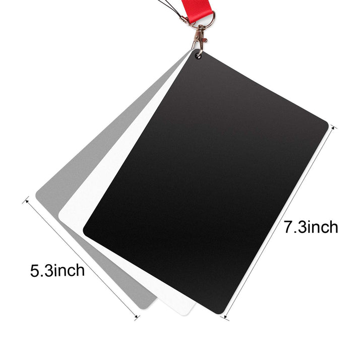 White Balance Card, Grey Card 18% Exposure Photography White Gray CardÃ‚ 5.3&#39; X 7.3&#39; for Video DSLR and Film Photography