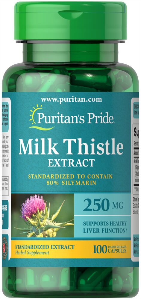 Puritans Pride Milk Thistle Standardized 250 Mg Silymar