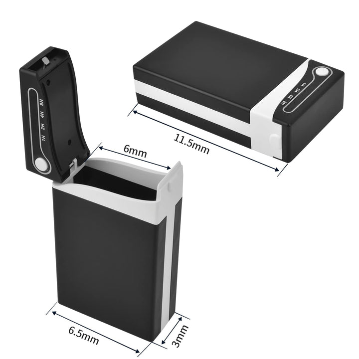 Full Pack 20 Timed Cigarette Case Cigarette Storage Case Cigarettes Box, USB Rechargeable